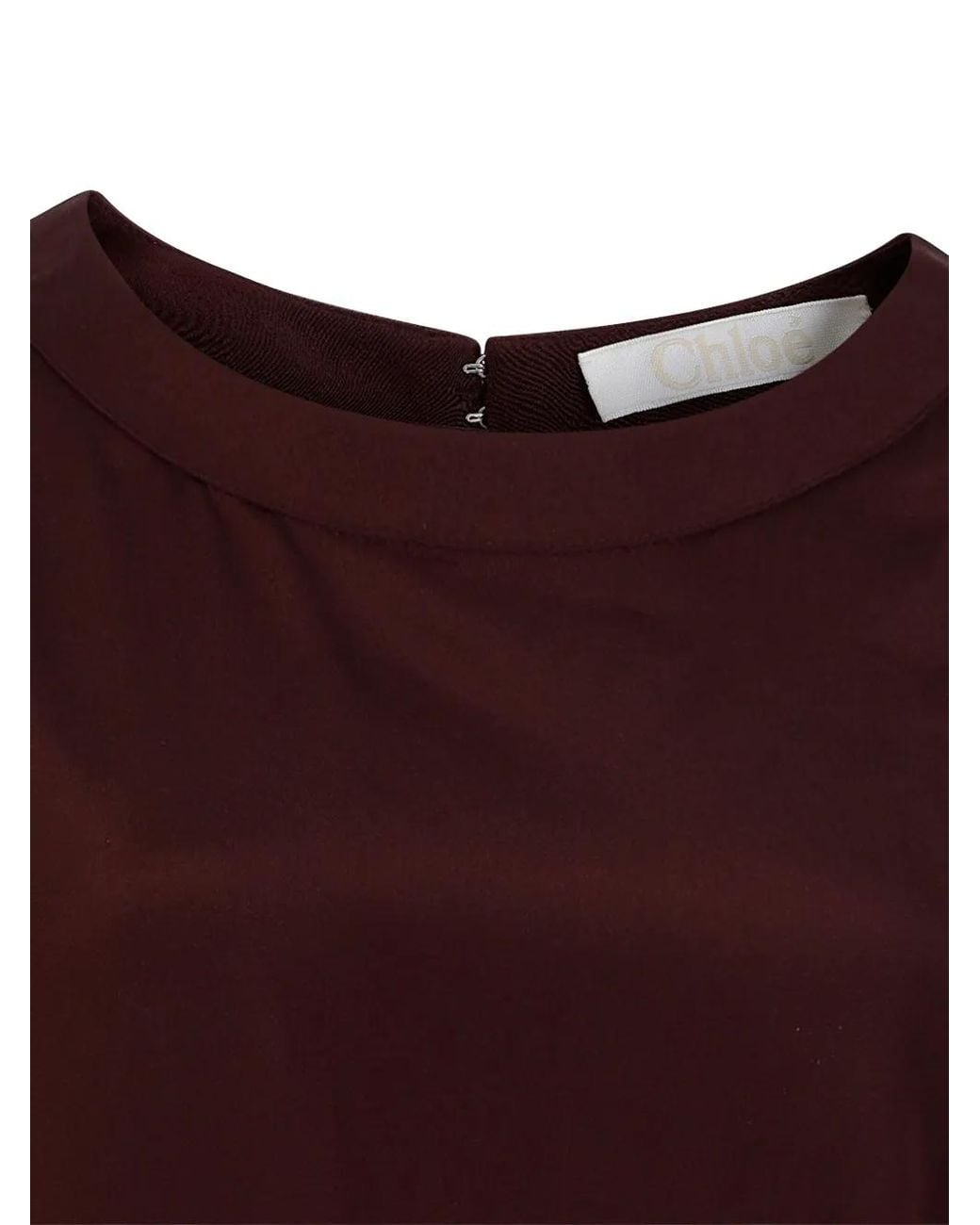 Chloé Purple Flared Midi Dress