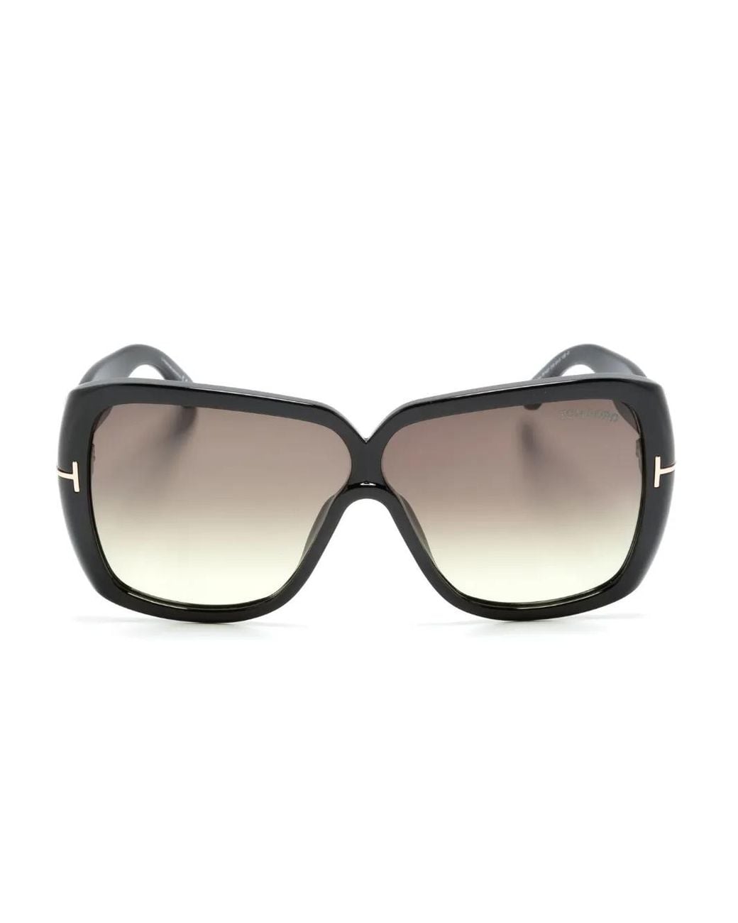 Tom Ford Black Square-Frame Gradient Sunglasses