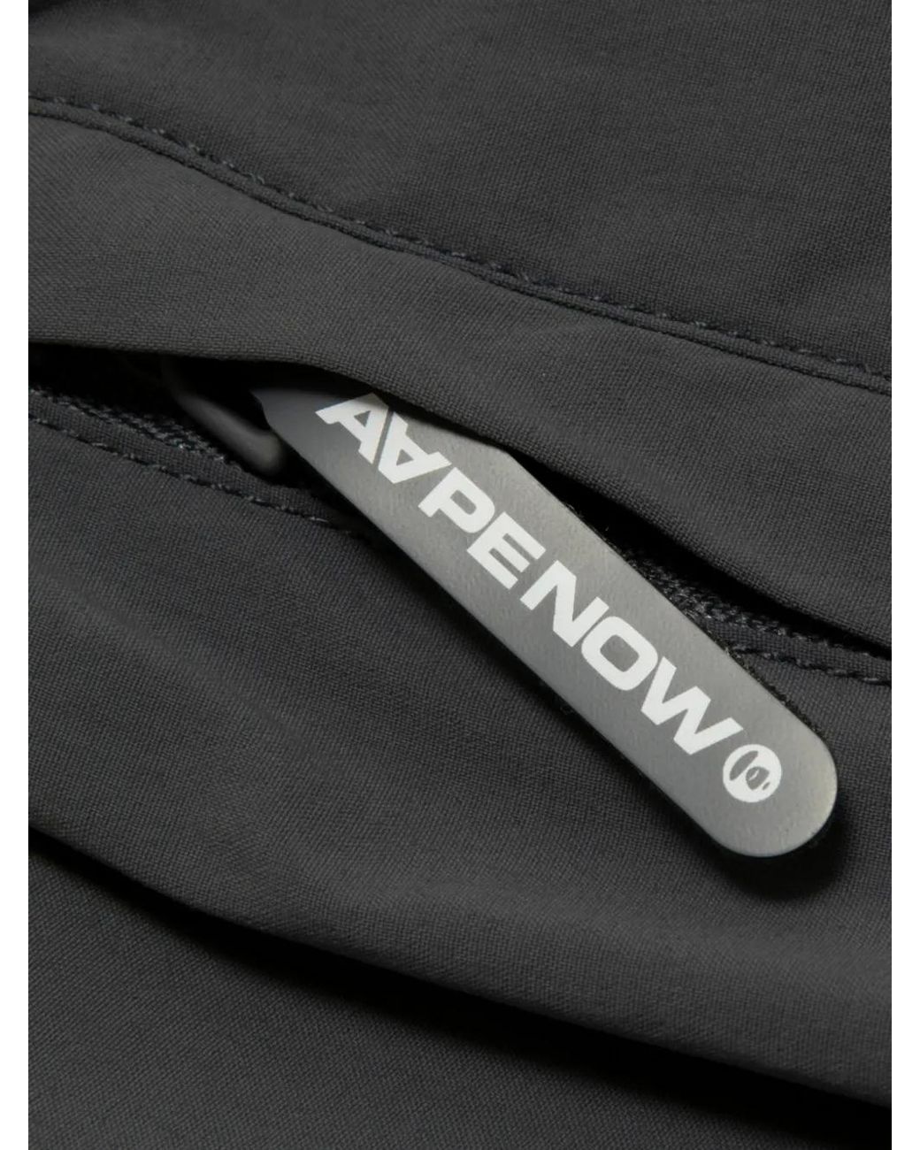 Aape By A Bathing Ape Black Short De Bain À Plaque Logo for men