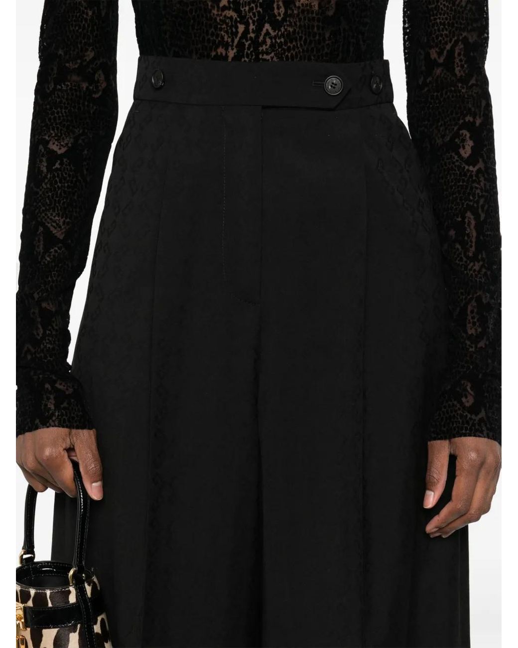 Givenchy Monogram 72-Jacquard Plooibroek in het Black
