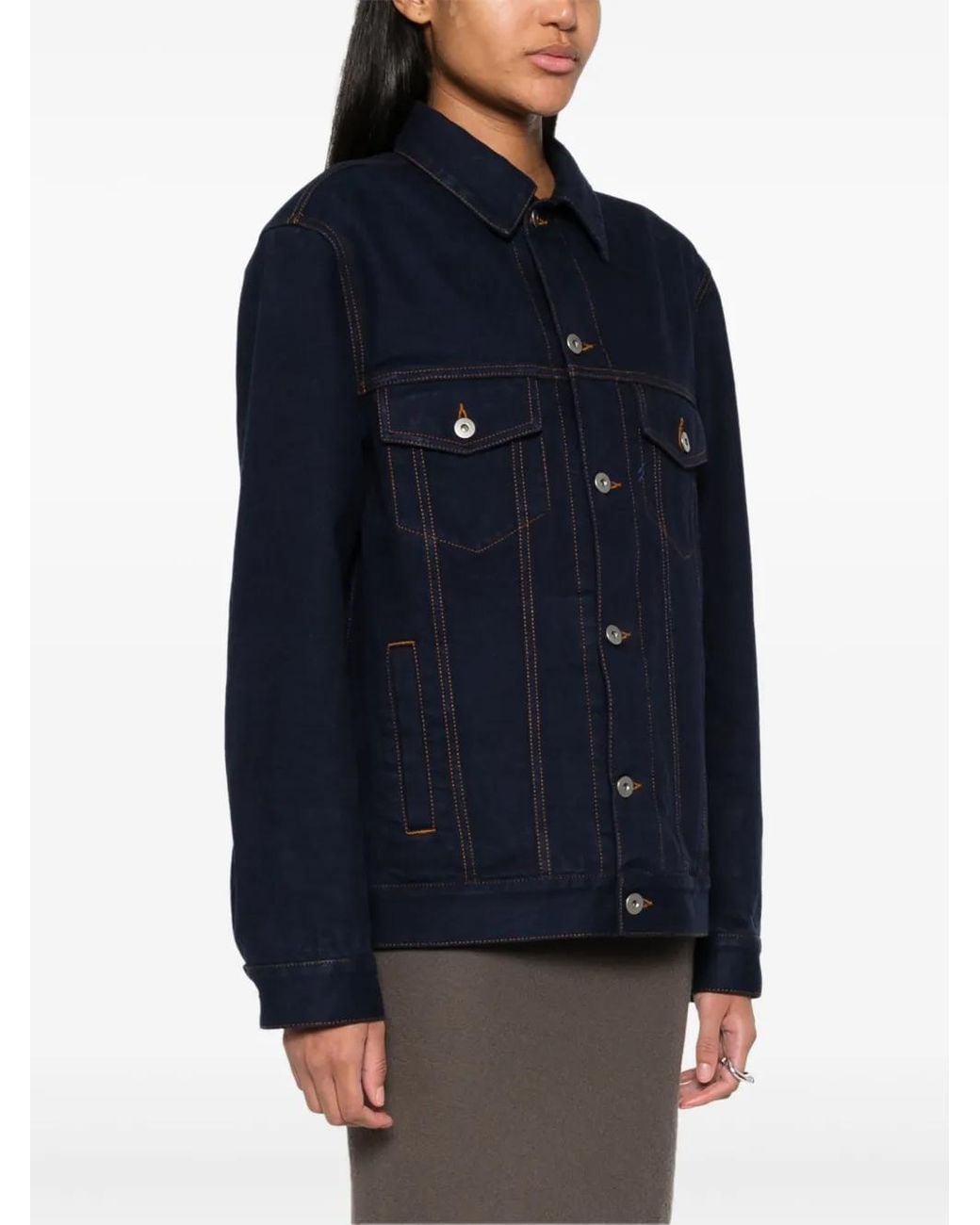 Burberry Blue Oversized Jacket