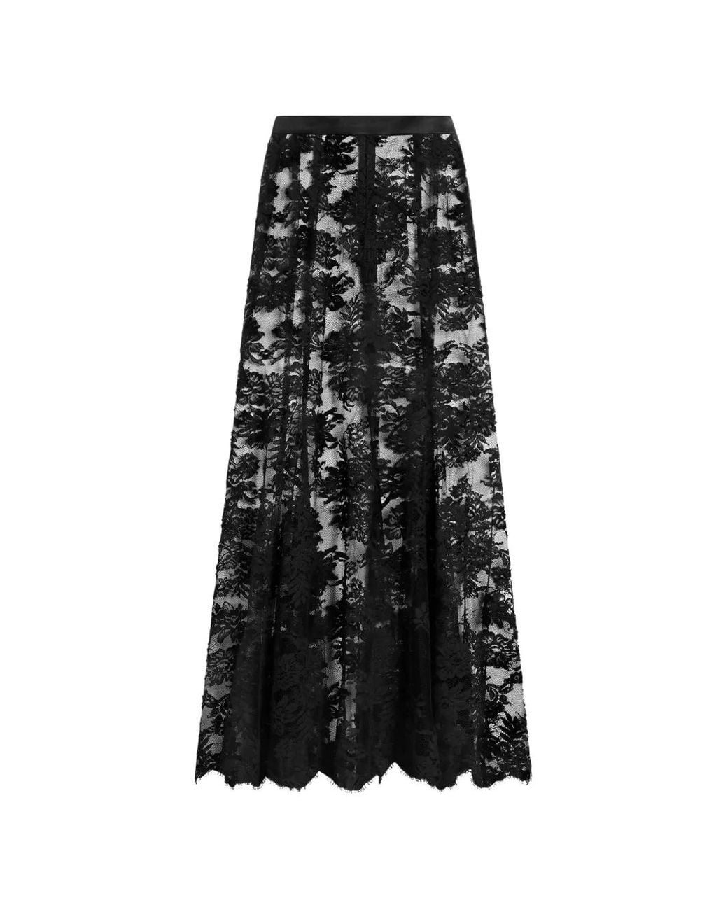 Dolce & Gabbana Black Chantilly Lace Skirt