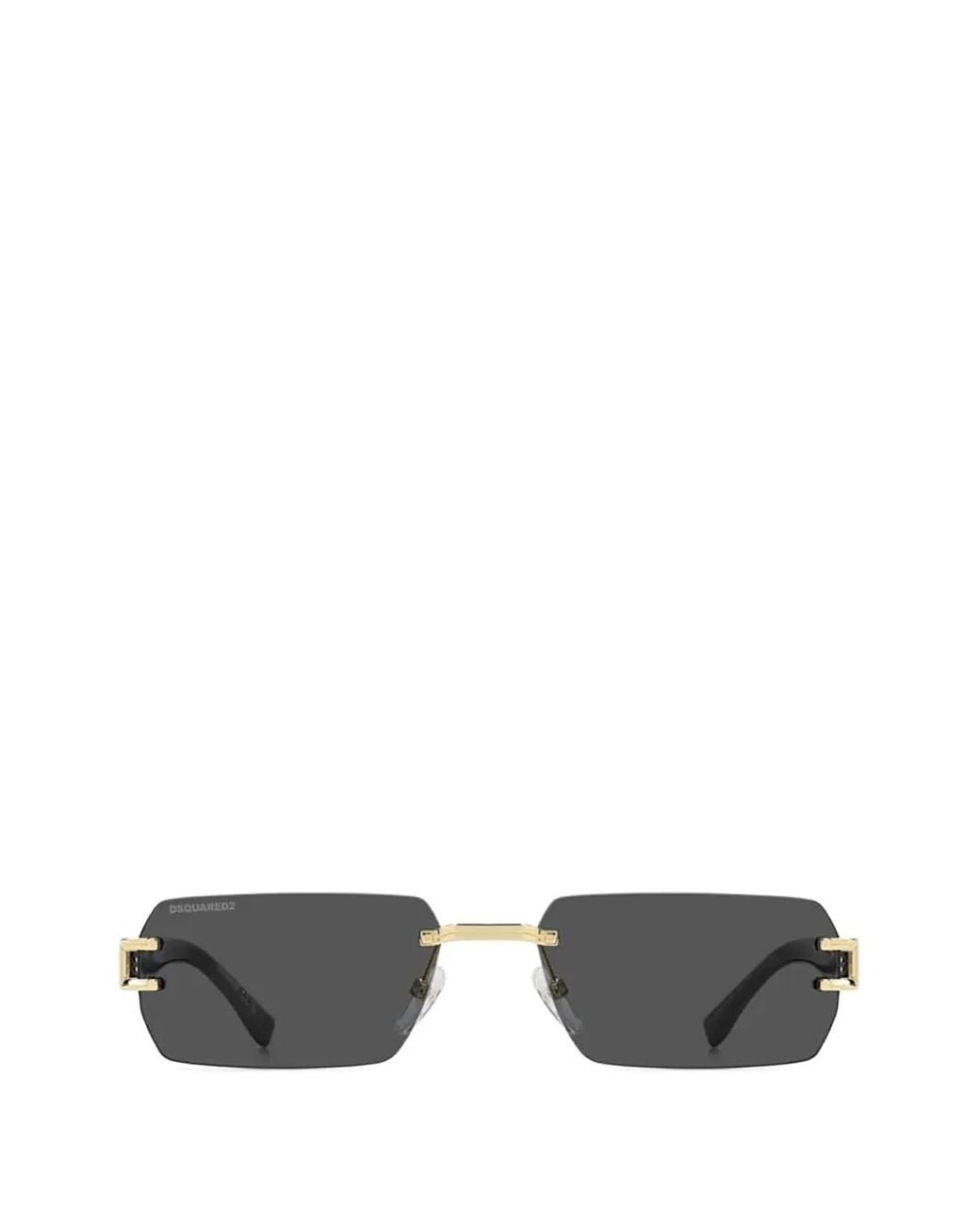 DSquared² White Sonnenbrille Mit Eckigem Gestell