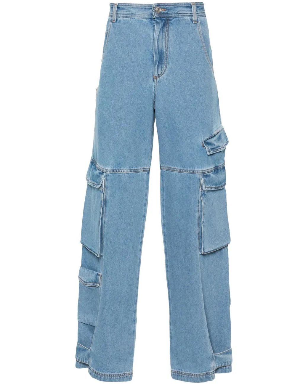Gcds Blue Ultracargo Jeans for men