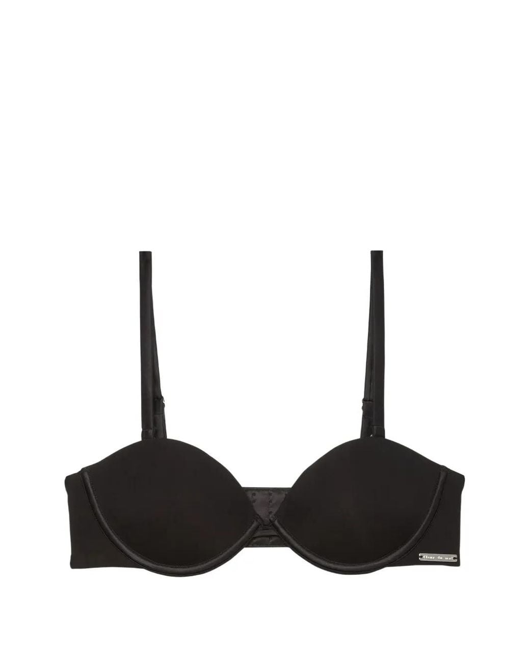 Fleur du Mal Black Le Stretch Micro Multi-Way Bra