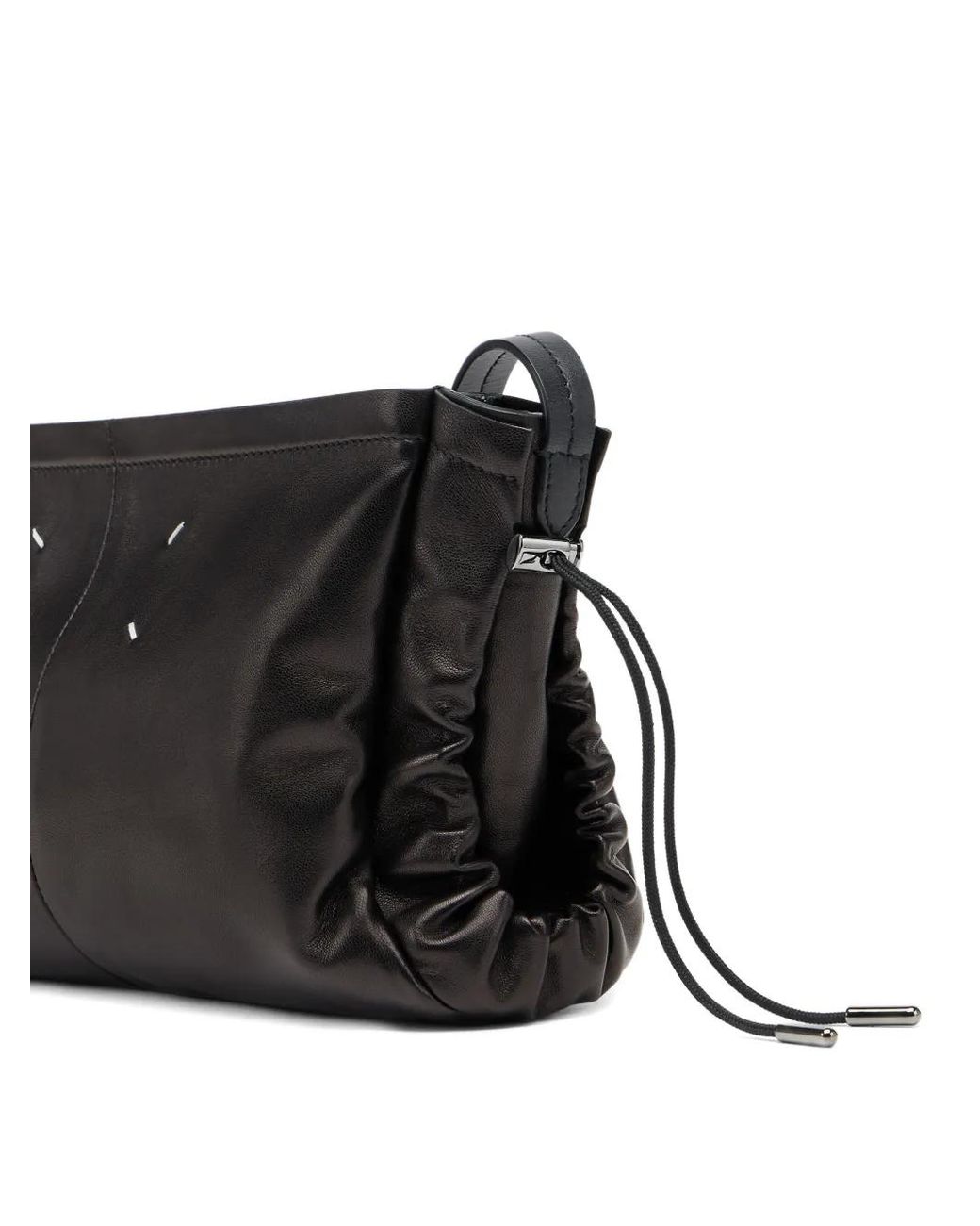 Maison Margiela Black Drawstring Shoulder Bag