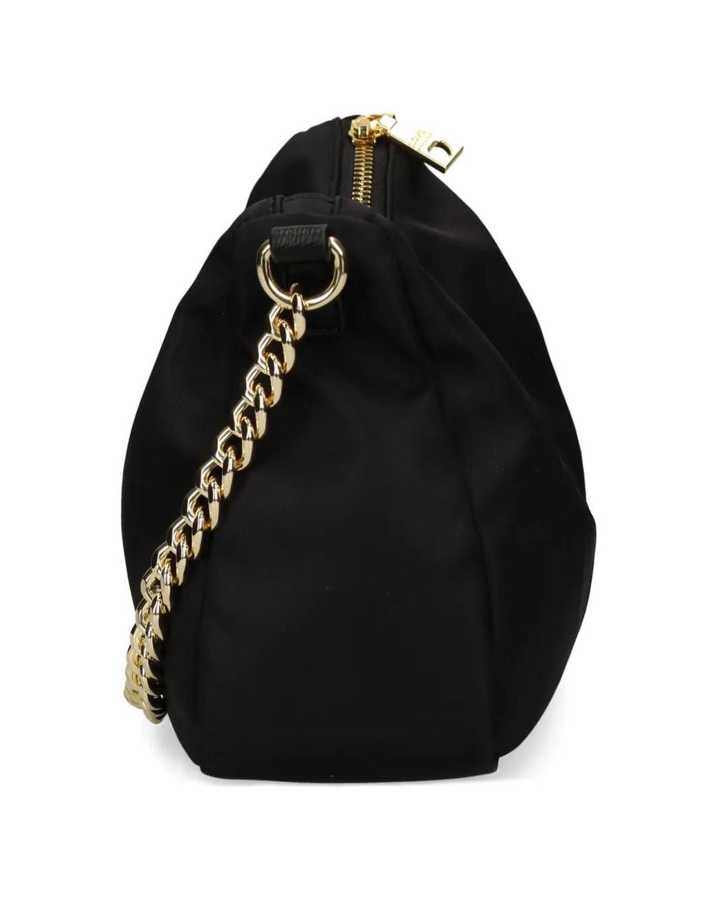 Love Moschino Black Logo-Patch Shoulder Bag