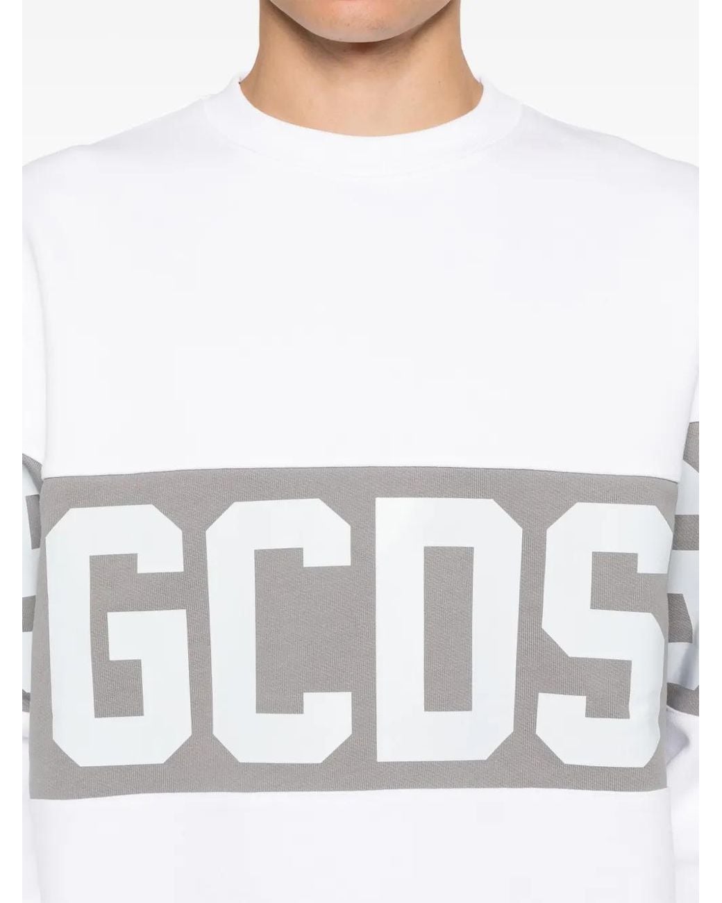 Gcds Sweater Met Logoprint in het White