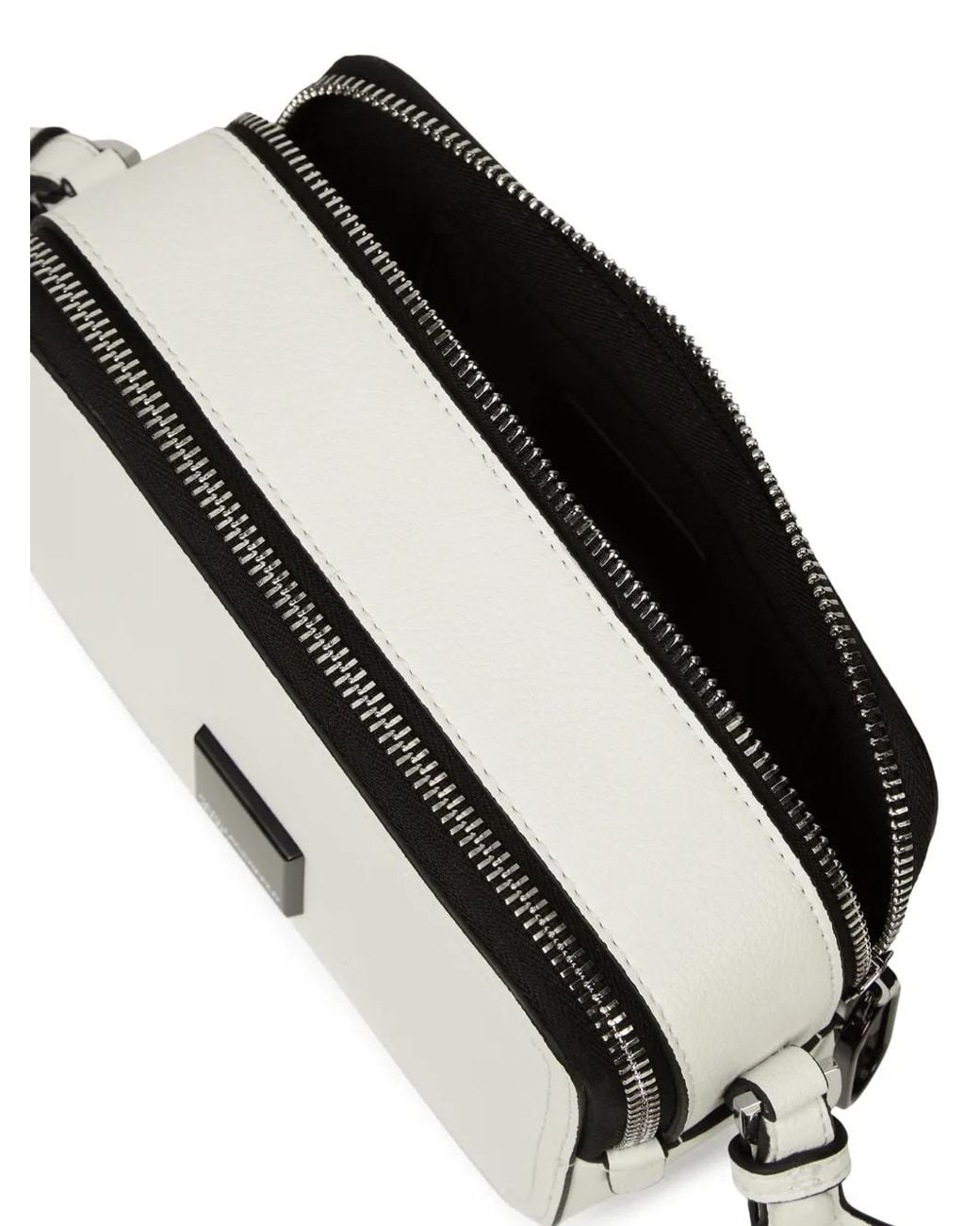 KARL LAGERFELD Logo-Plaque Camera Bag in White | Lyst UK
