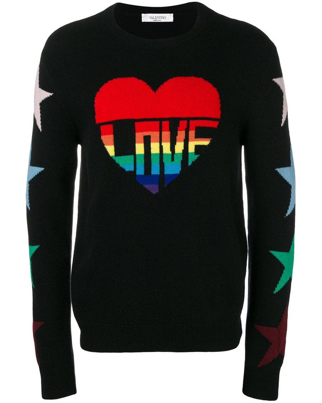 Valentino Love Intarsia Sweater in 