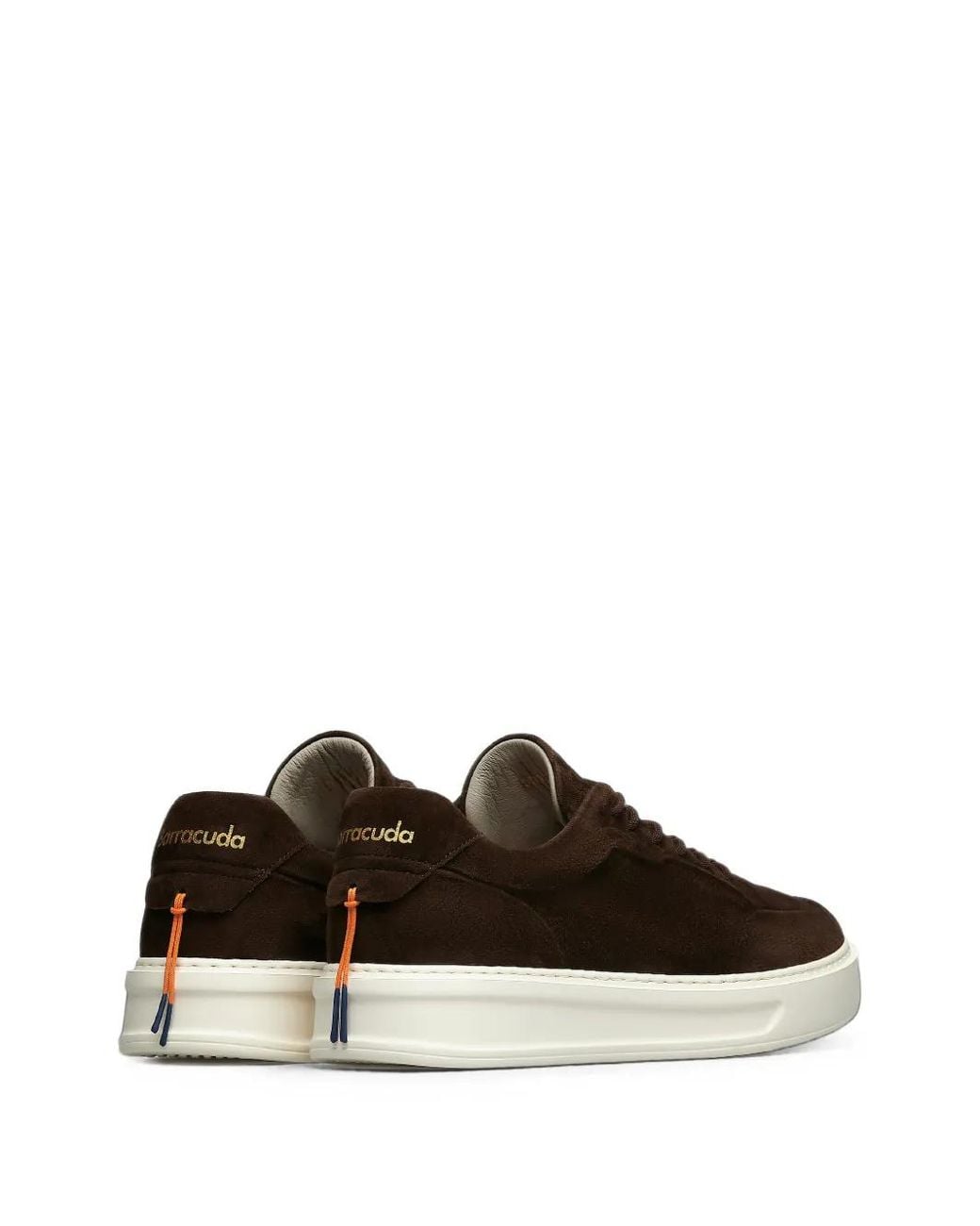 Barracuda White Phoenix Suede Panelled Sneakers for men