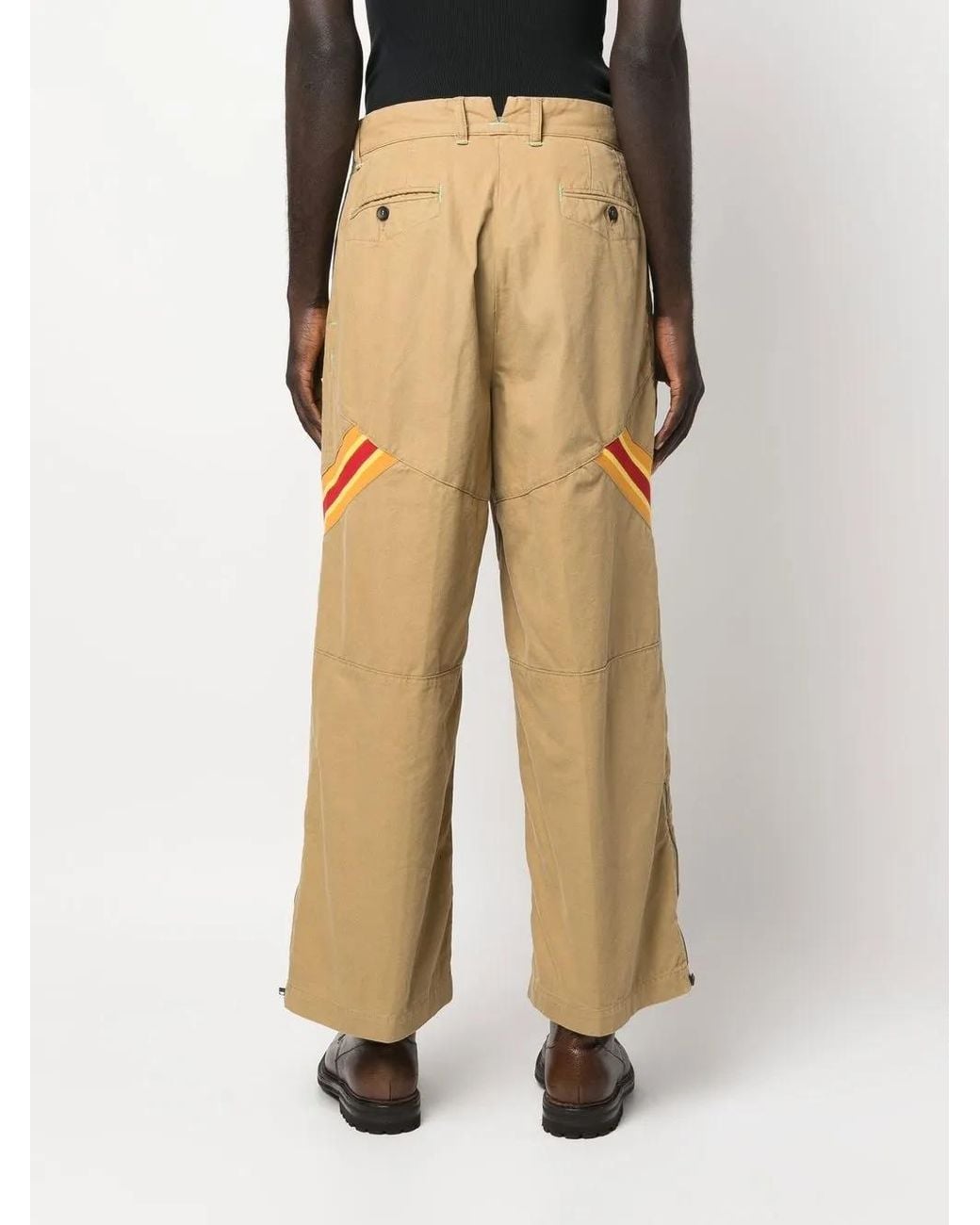 Incotex Natural Diamond-Quilt Straight-Leg Trousers for men