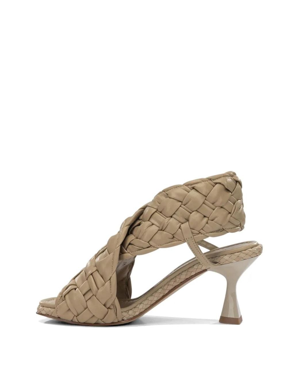 Toni Pons Metallic Braided Leather Sandals