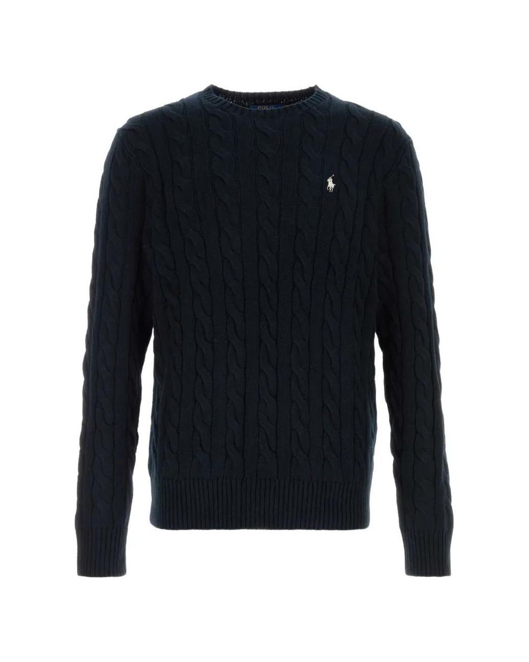 Polo Ralph Lauren Blue Ls Driver Cn-Long Sleeve-Pullover for men