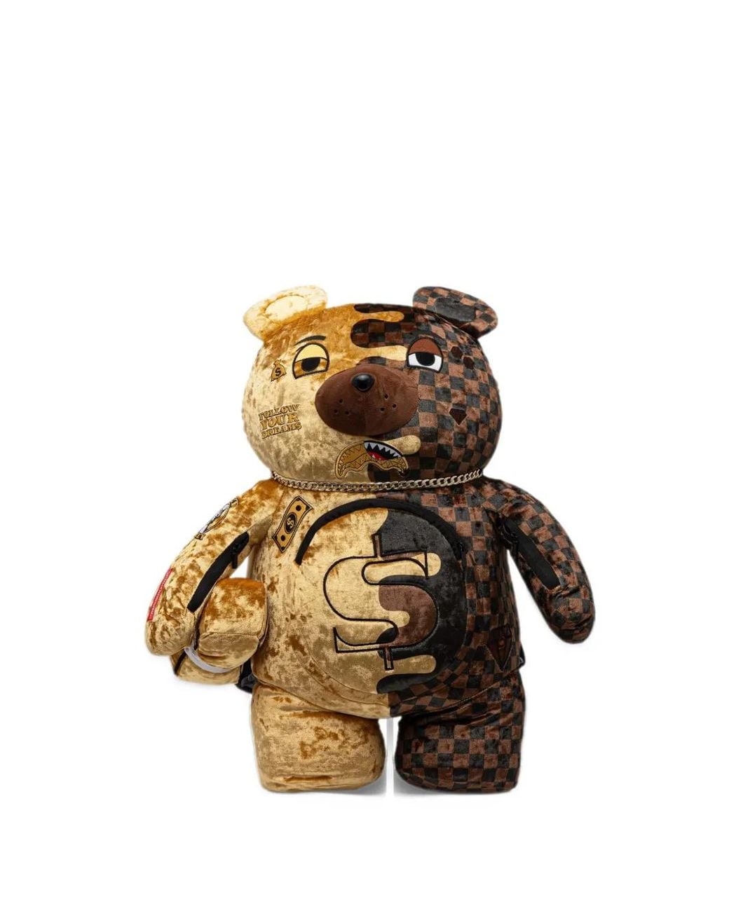 Sprayground Metallic Golden Dynasty Moneybear Backpack