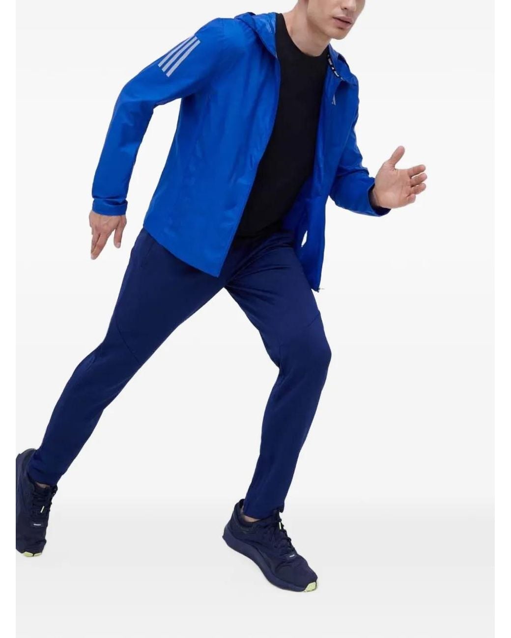 Adidas Blue Tapered Training Pants Game And Go for men