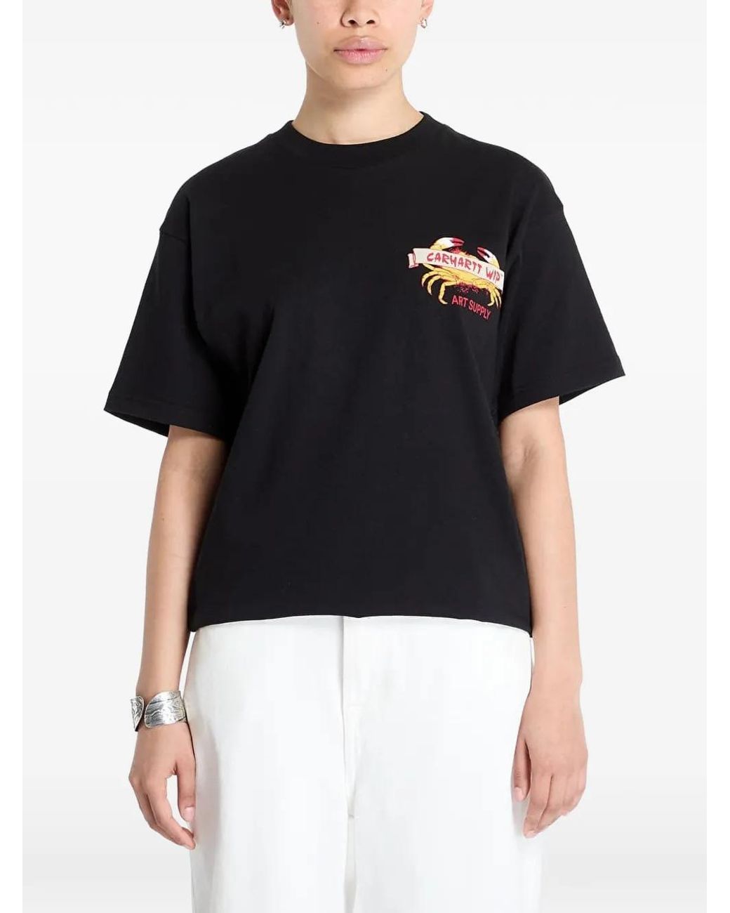 Carhartt Black Crab Paint Short-Sleeve T-Shirt