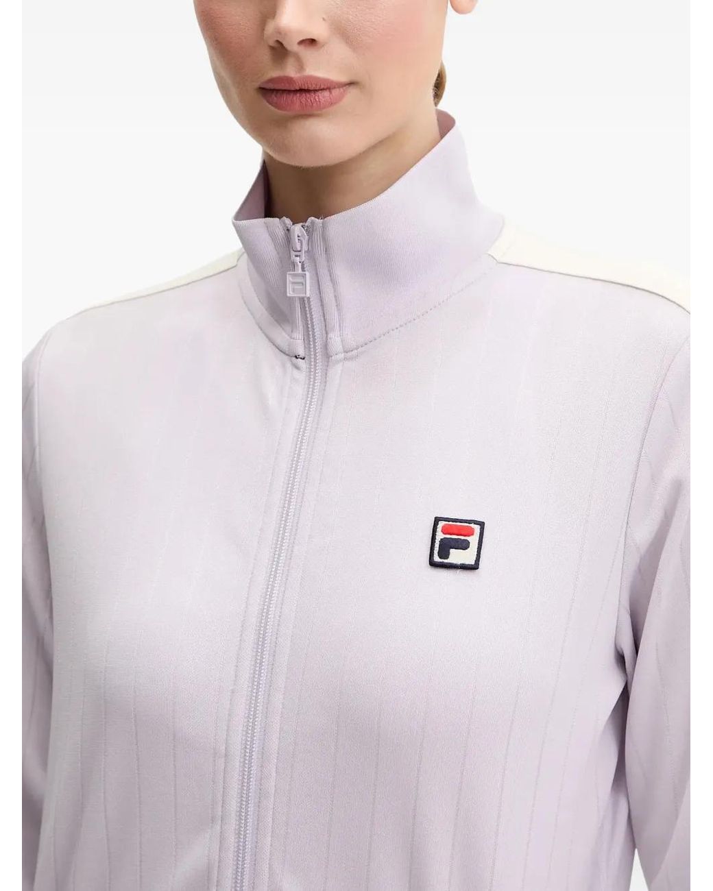 Fila White Lorce Sweatshirt Mit Logo-Patch