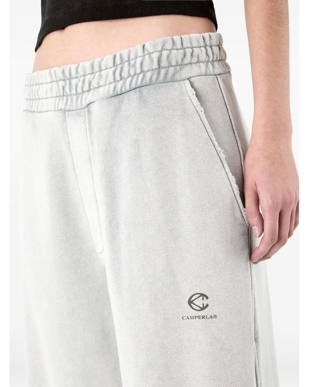 CAMPERLAB White Logo Waistband Track Pants
