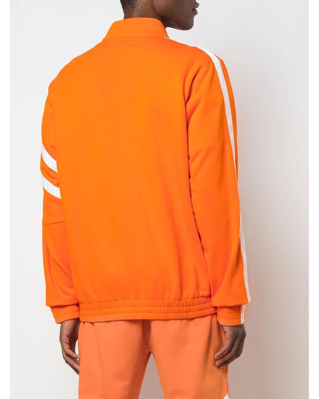 God's Masterful Children Orange Veste Bomber À Empiècements Et Motif Géométrique for men