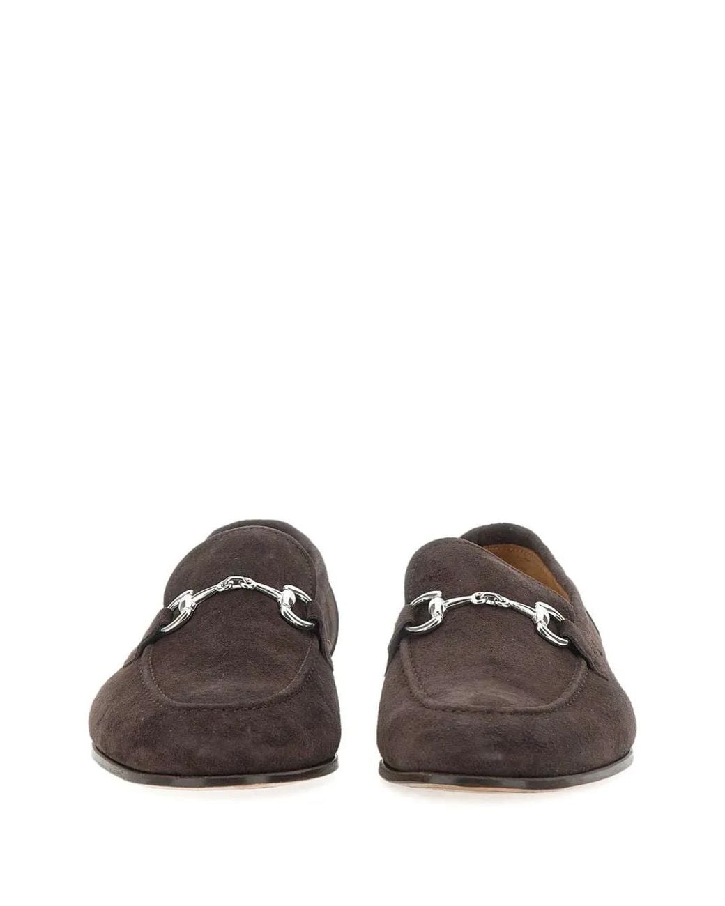 Duca Degli Abruzzi Almond-Toe Suede Loafers in Brown for Men | Lyst