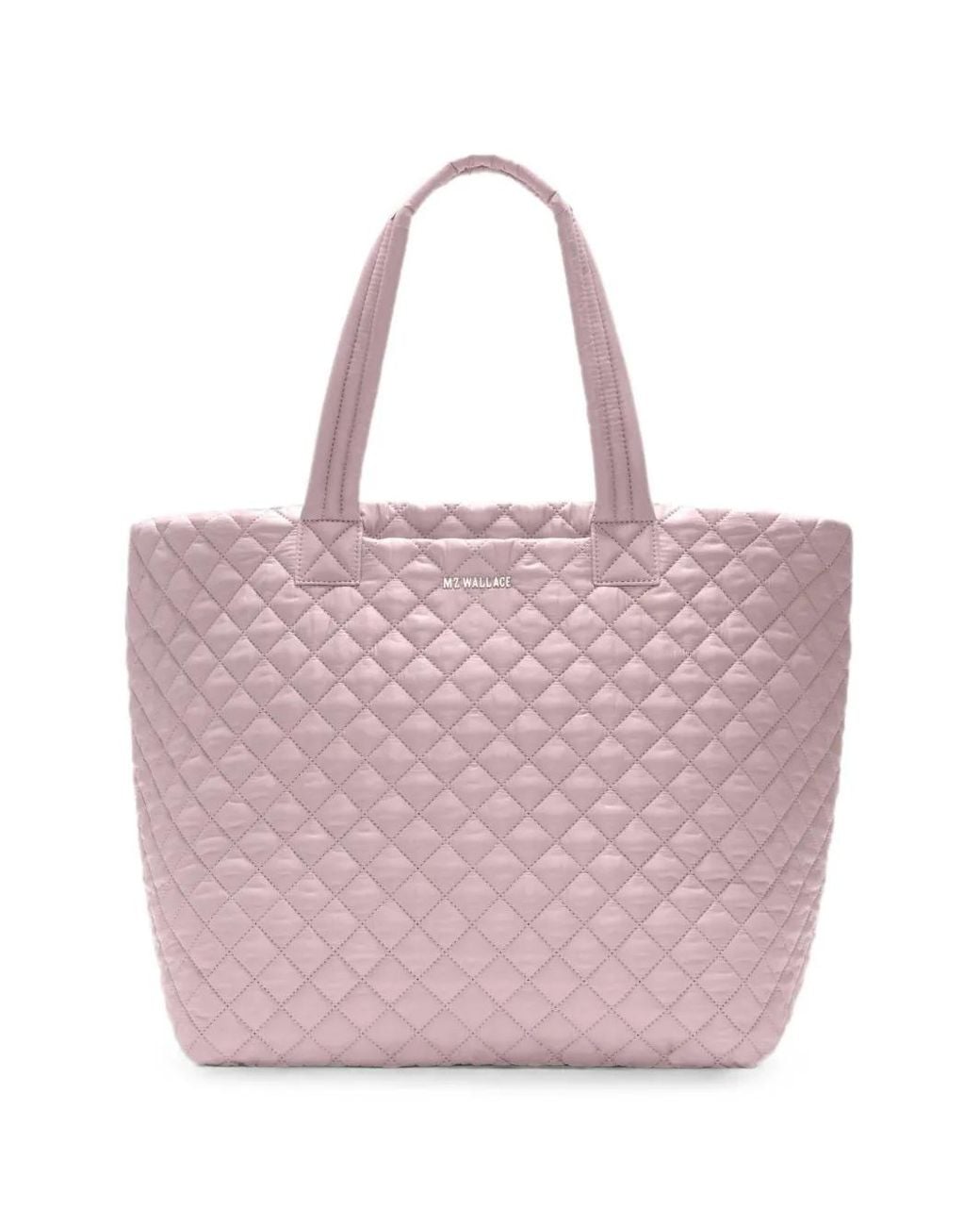 MZ Wallace Pink Large Metro Deluxe Quilted Tote Bag