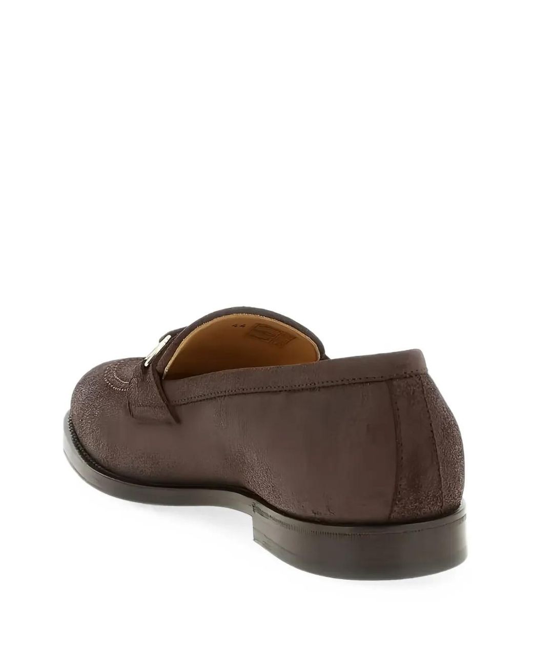 Brunello Cucinelli Brown Slip-On Loafers for men