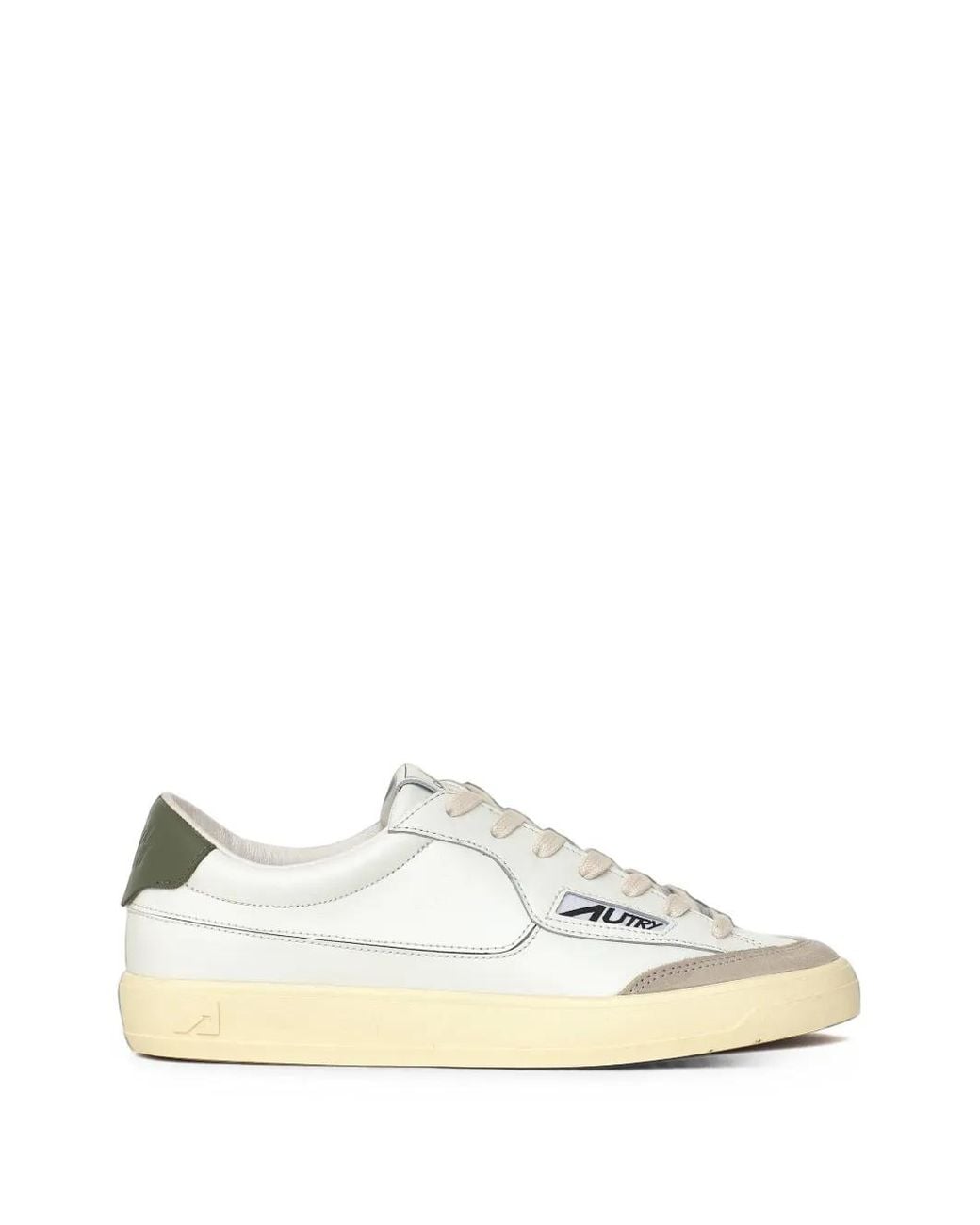 Autry White Windscape Low Leather Sneakers for men