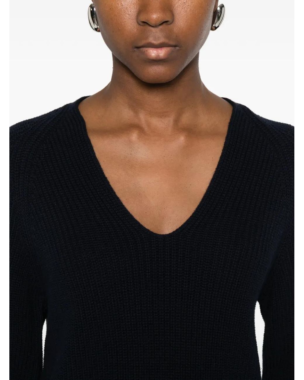 Marc O' Polo Black V-Neck Sweater