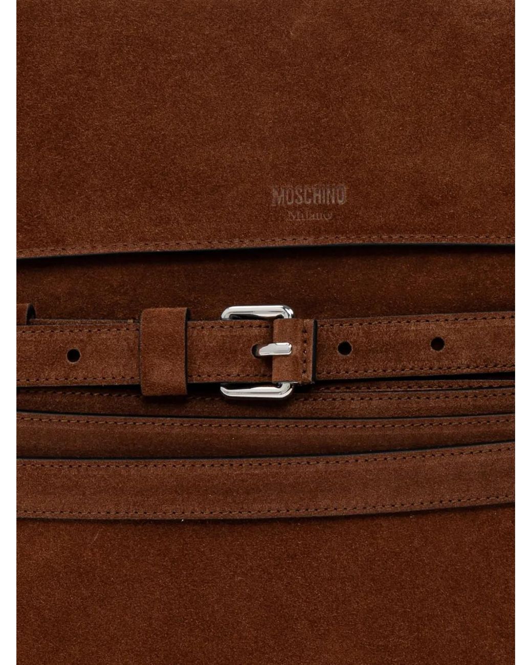 Moschino Brown Tie Me Regular Handbag