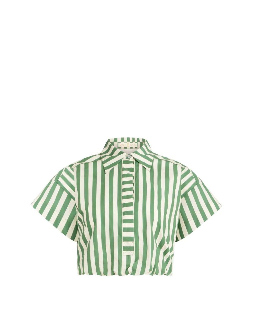 Marie Oliver Green Sierra Sriped Top