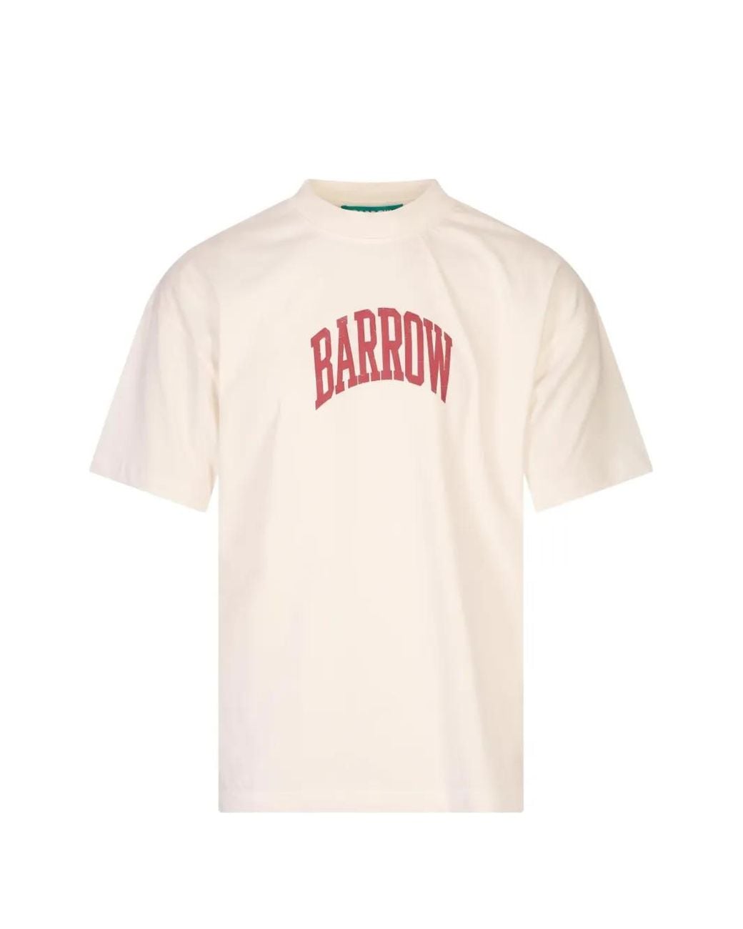 Barrow Pink Logo-Print Star-Motif T-Shirt