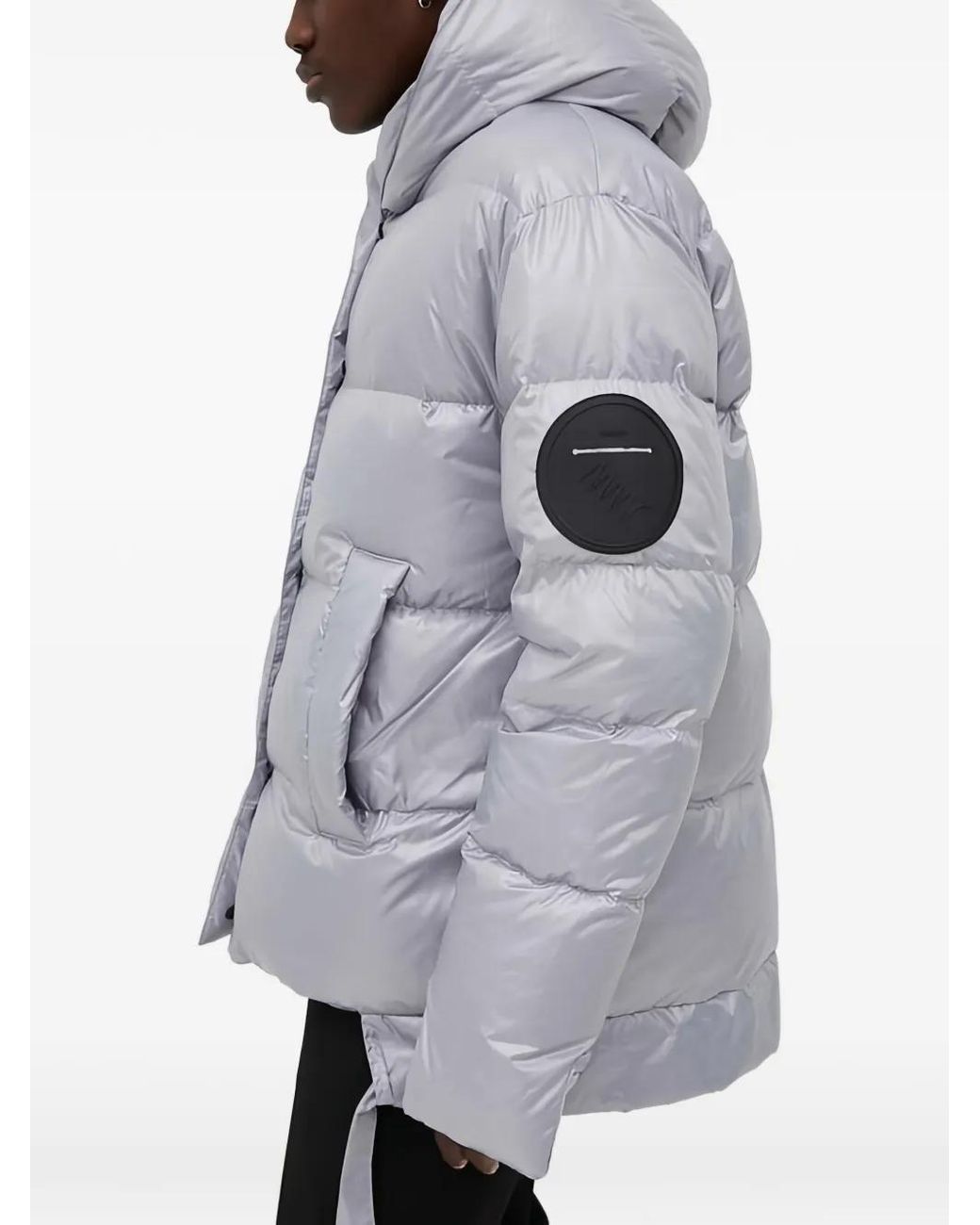 MMC Studio Gray Hooded Padded Jacket