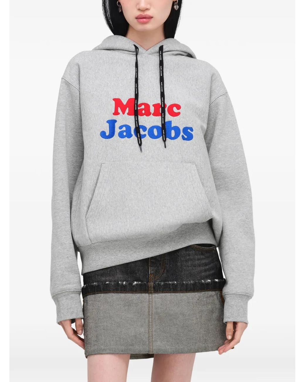 Marc Jacobs White Canal St Logo Oversized Hoodie