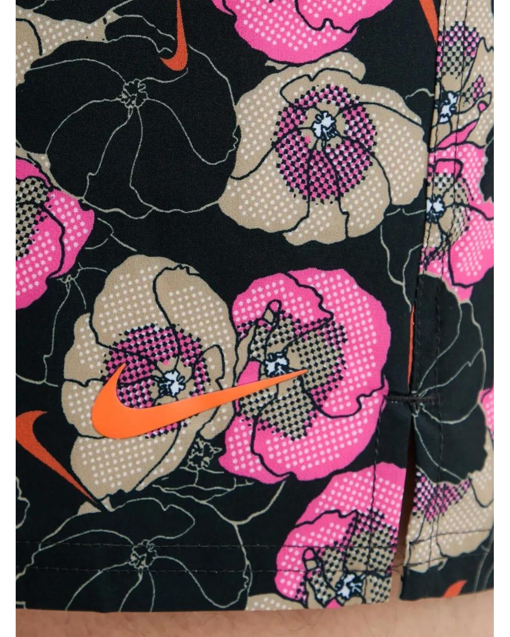 Nike Blue Floral-Print Swim Shorts for men