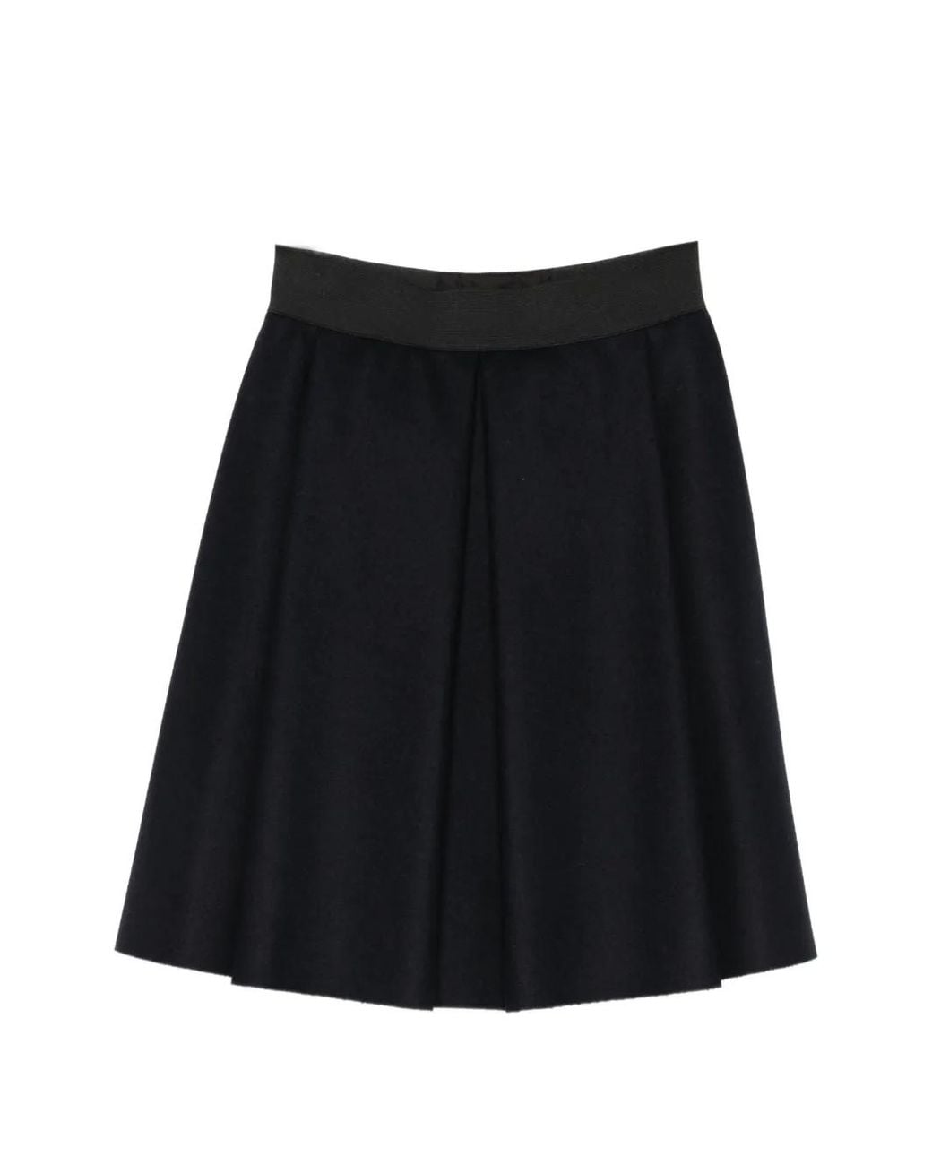 Barena Black Plisseerock