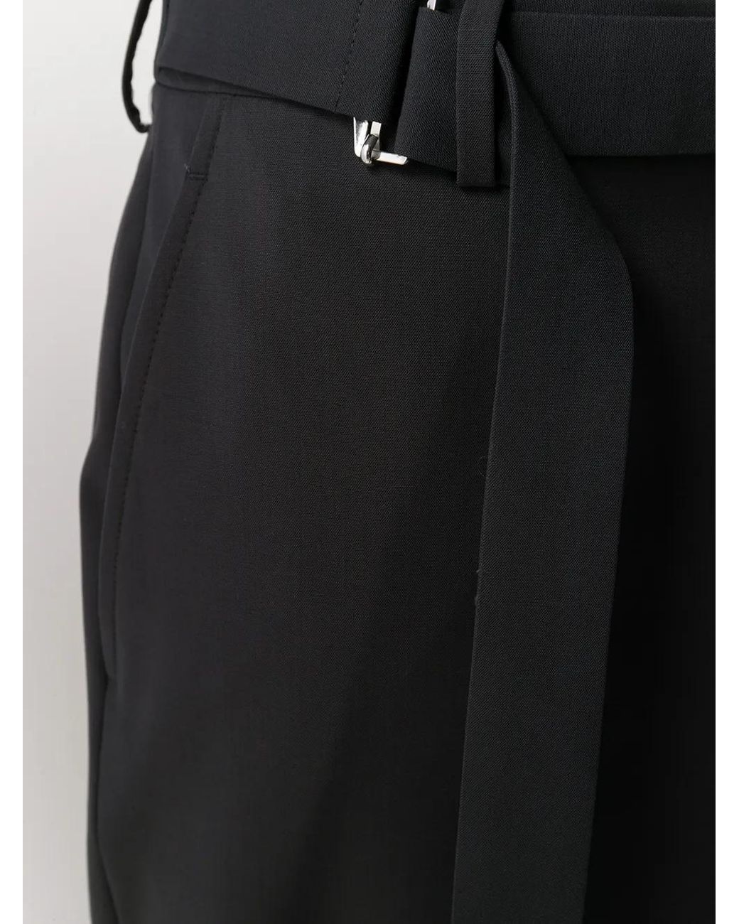 Valentino Garavani Gray Belted Tailored Cut Trousers for men