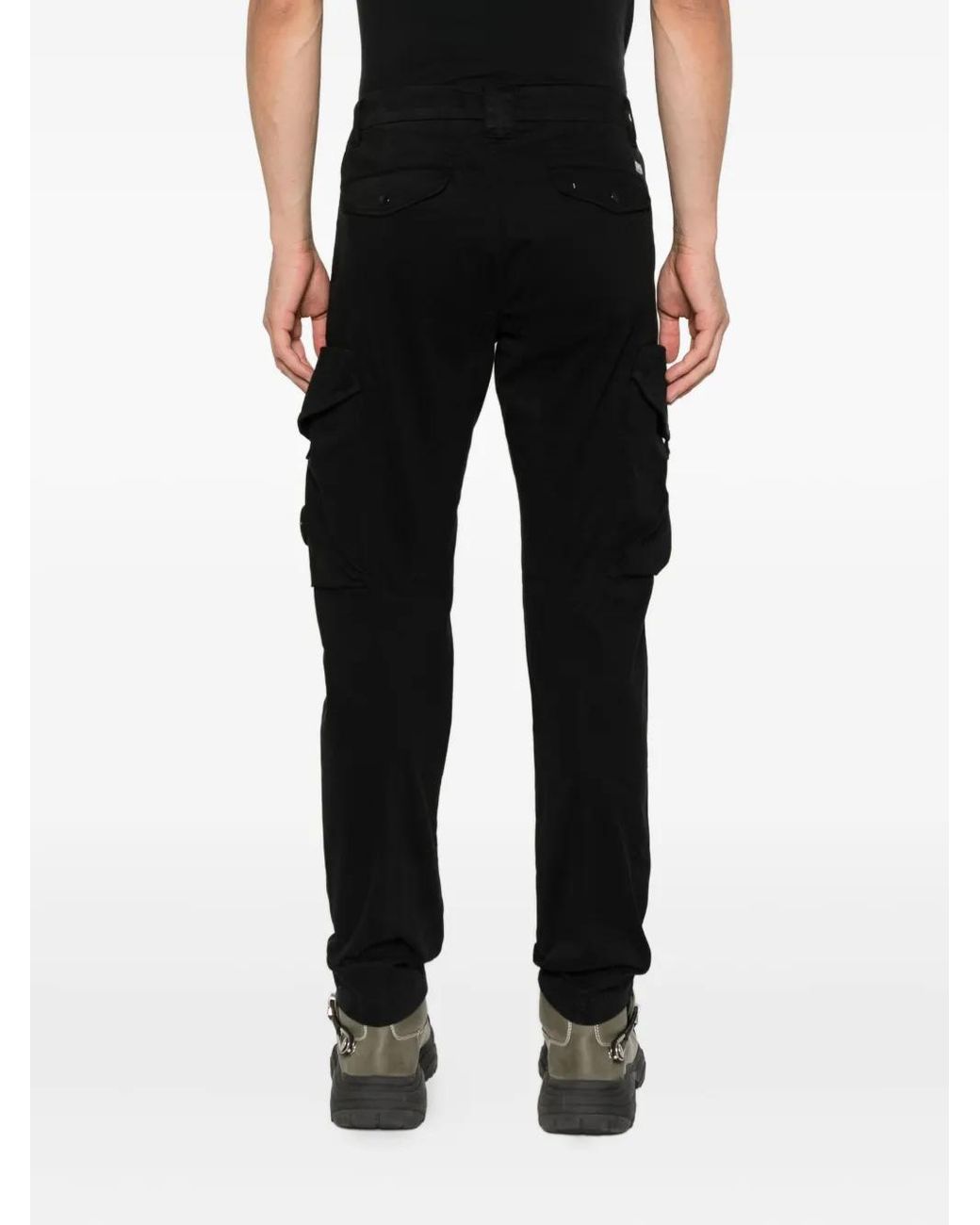C P Company Black Cargo Pant for men