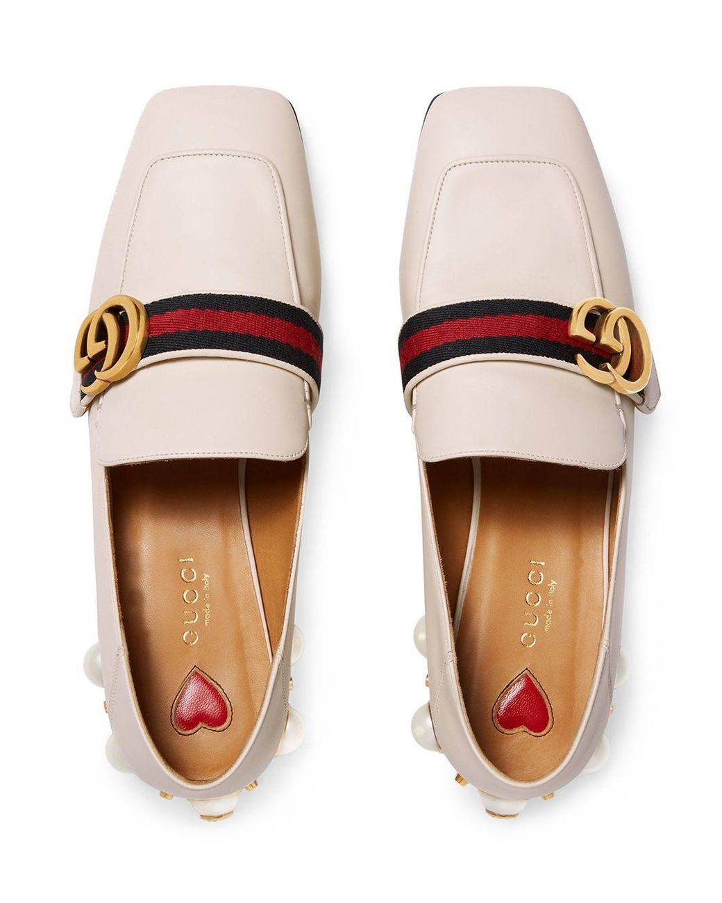 gucci mid heel loafer