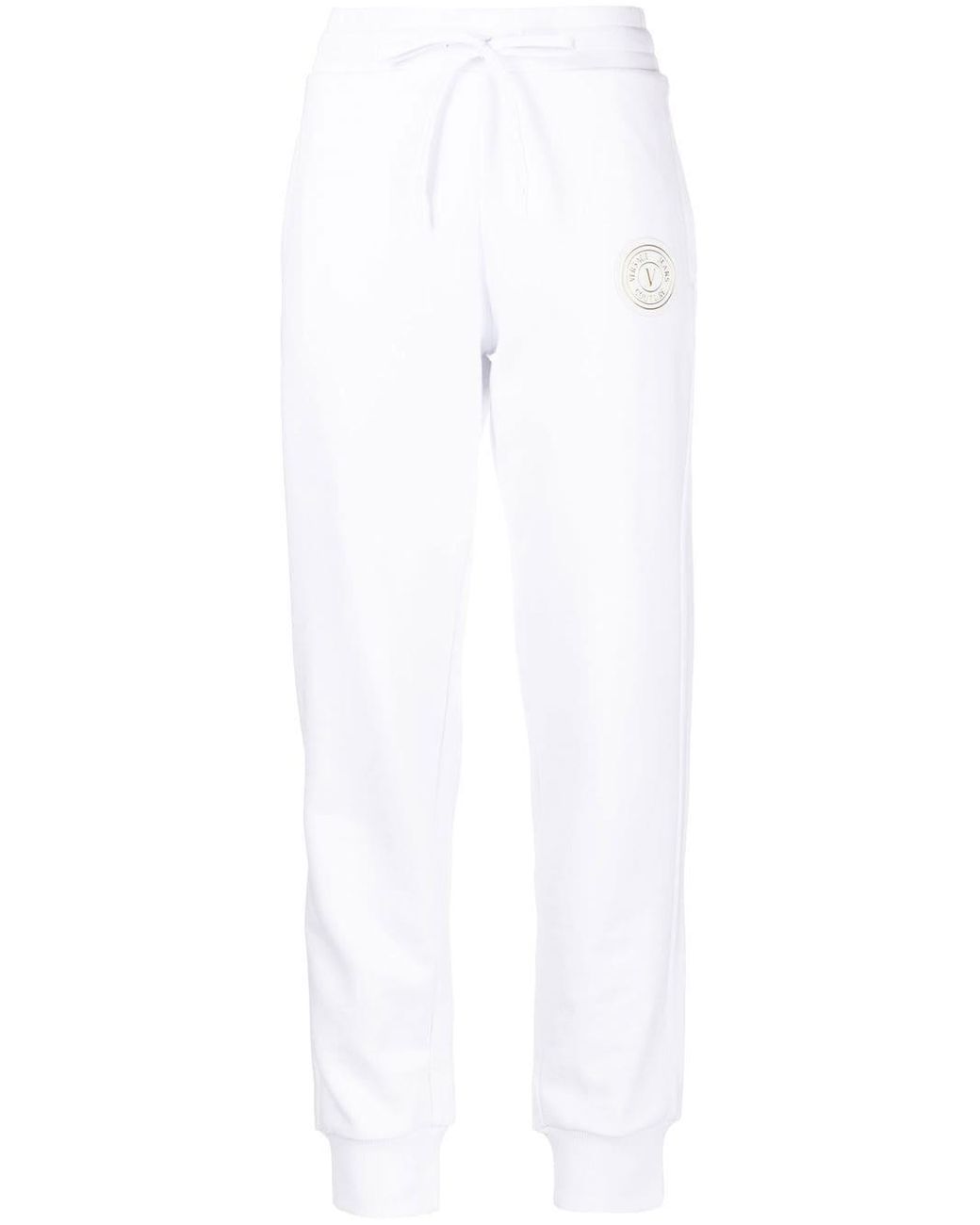 Versace Jeans Couture Trainingsbroek Met Logoprint in het Wit | Lyst NL