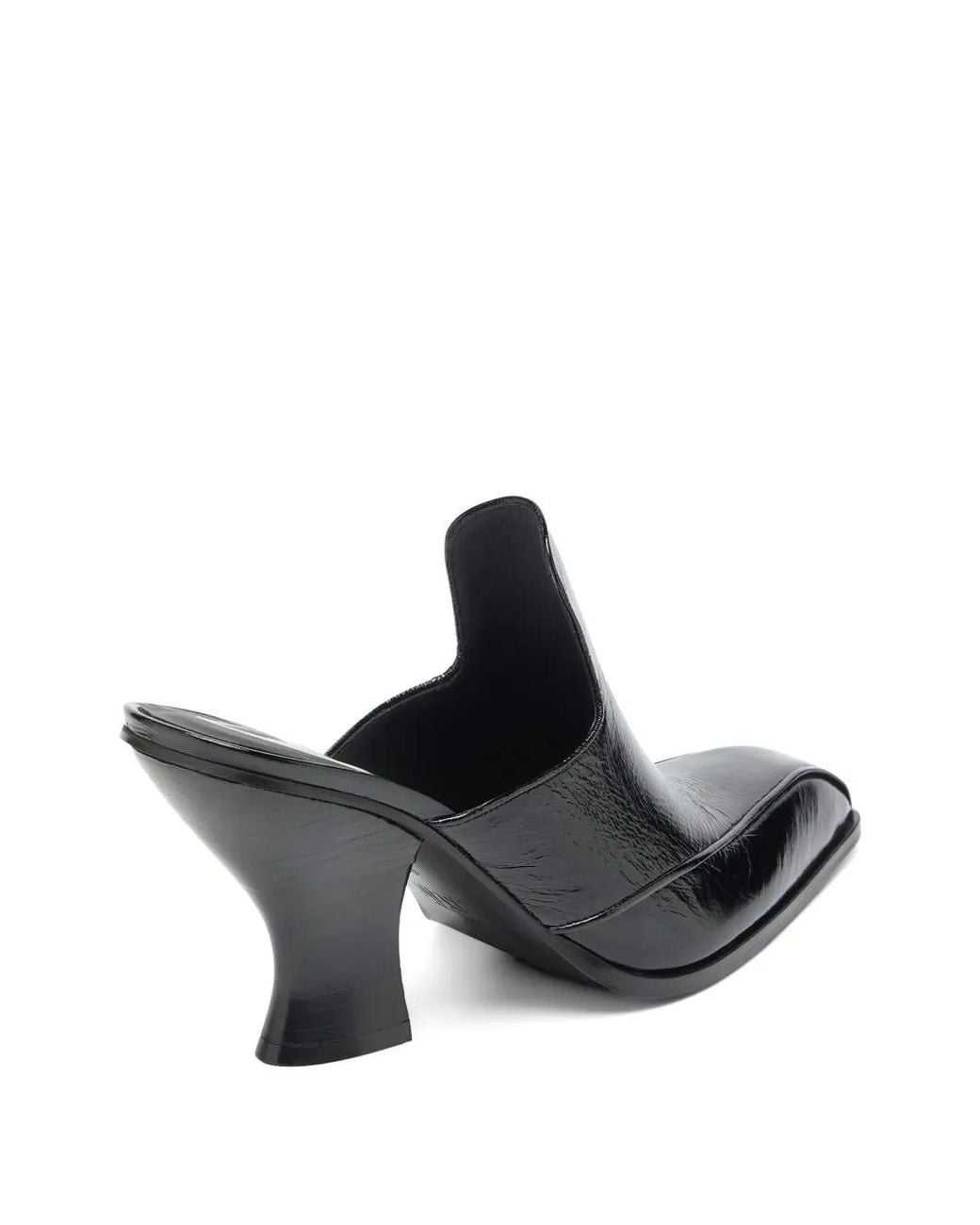 DIESEL Black D-Luffy-75 Mules Mit Eckiger Kappe