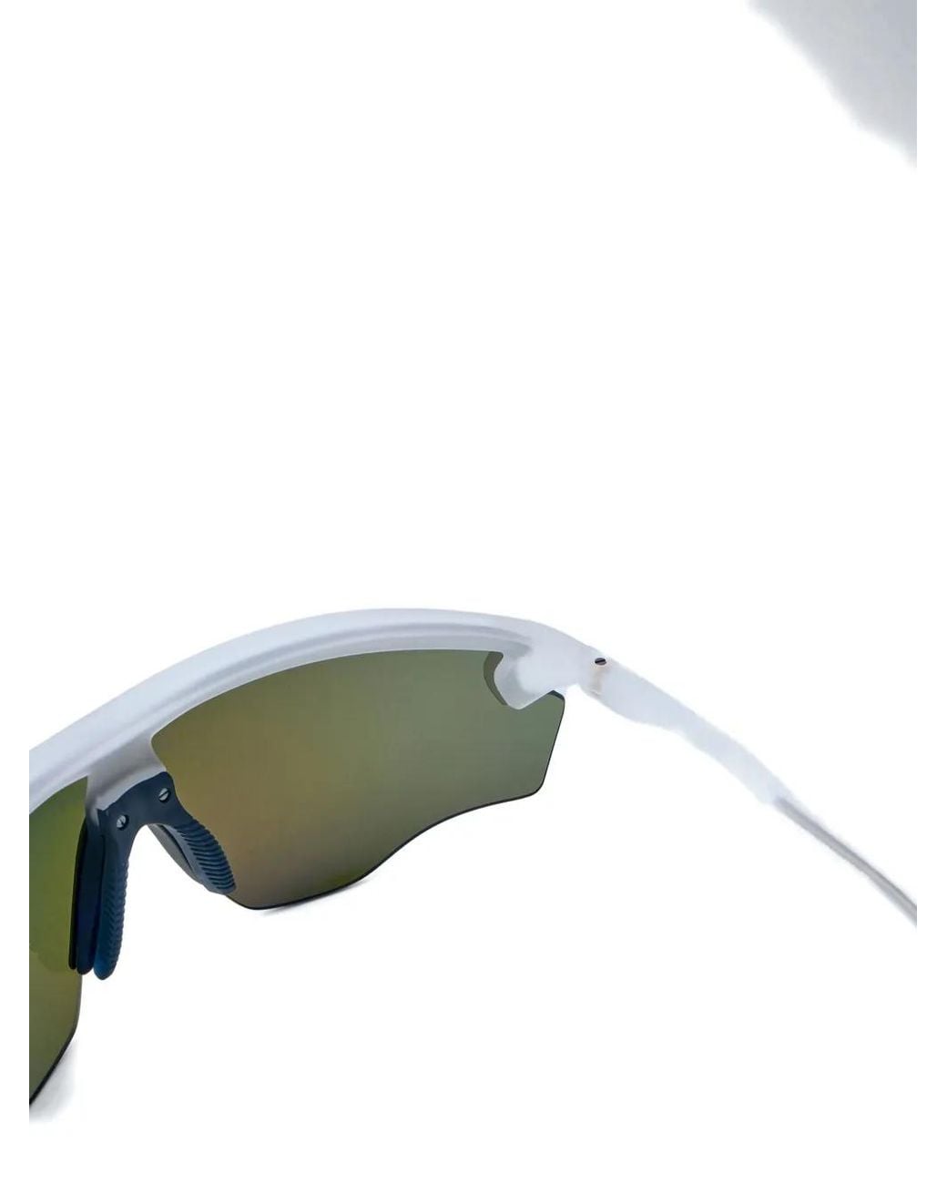 District Vision Blue Pulsar Shield-Frame Sunglasses