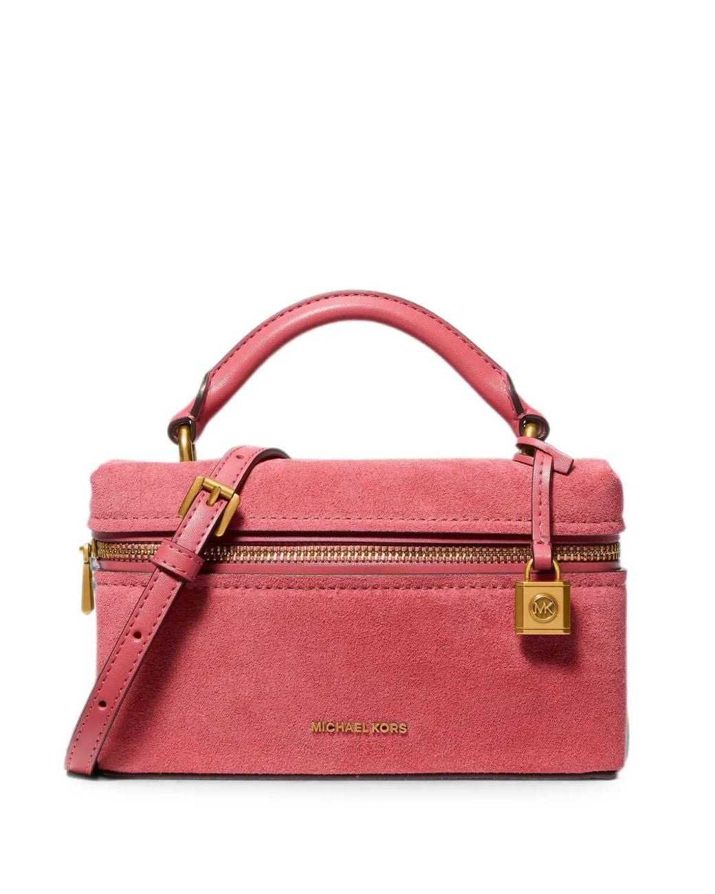 Michael Kors Pink Sac À Bandoulière Jana En Daim
