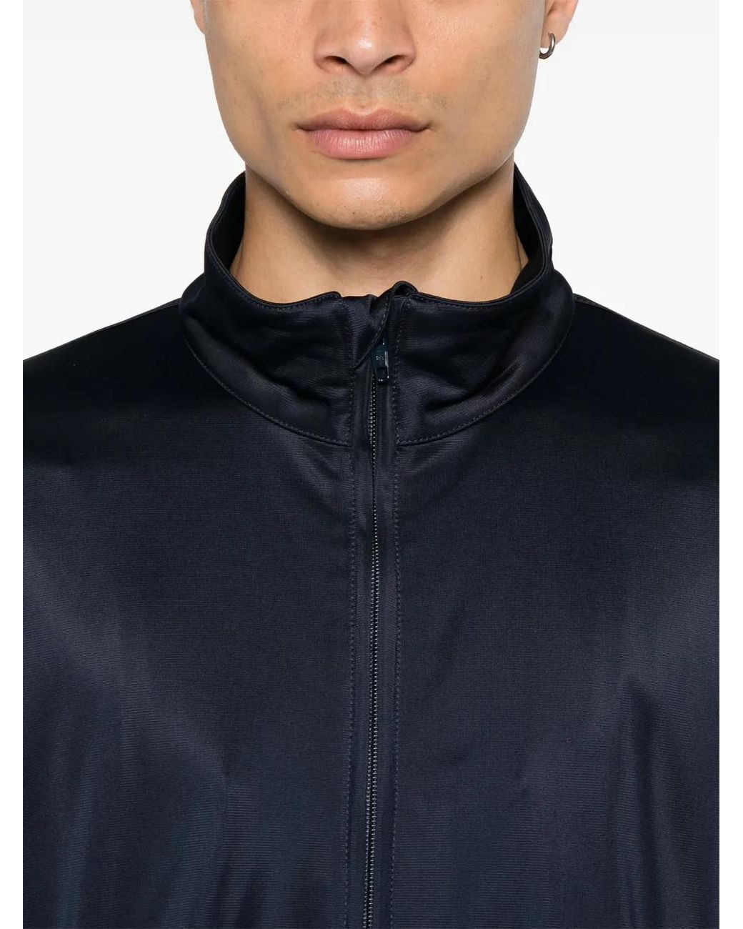 Balenciaga Blue Zip-Up Sweatshirt for men