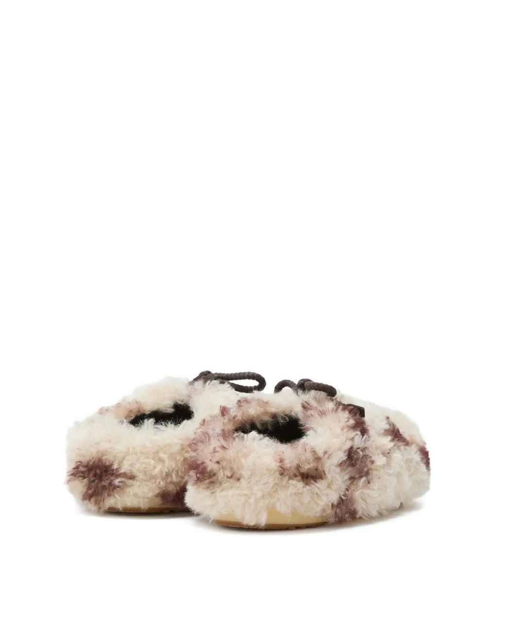 Moon Boot Natural Evx Dark Curly Mules
