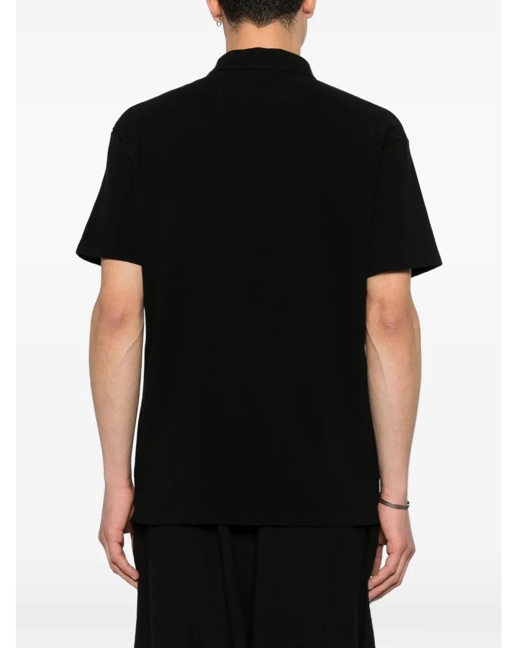 Polo À Col Pointu Yohji Yamamoto pour homme en coloris Black