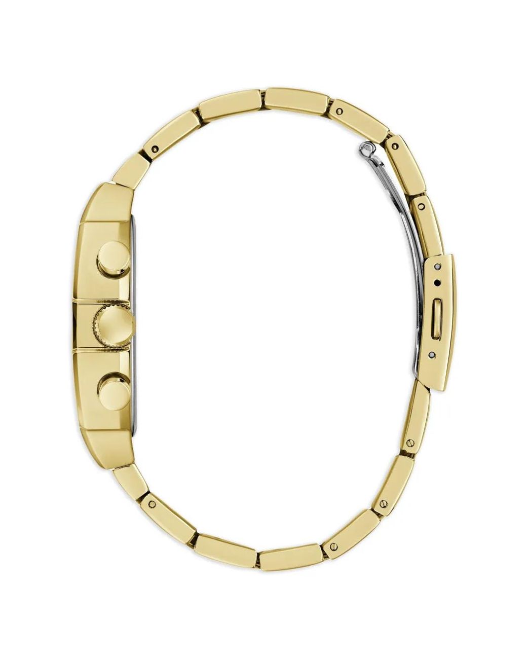 Guess Metallic Tone Analog Watch for men