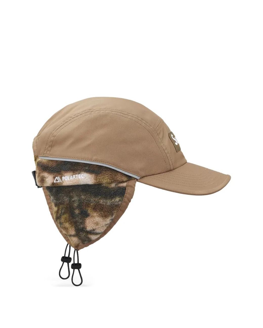 Supreme Brown Earflap Baseball Cap for men