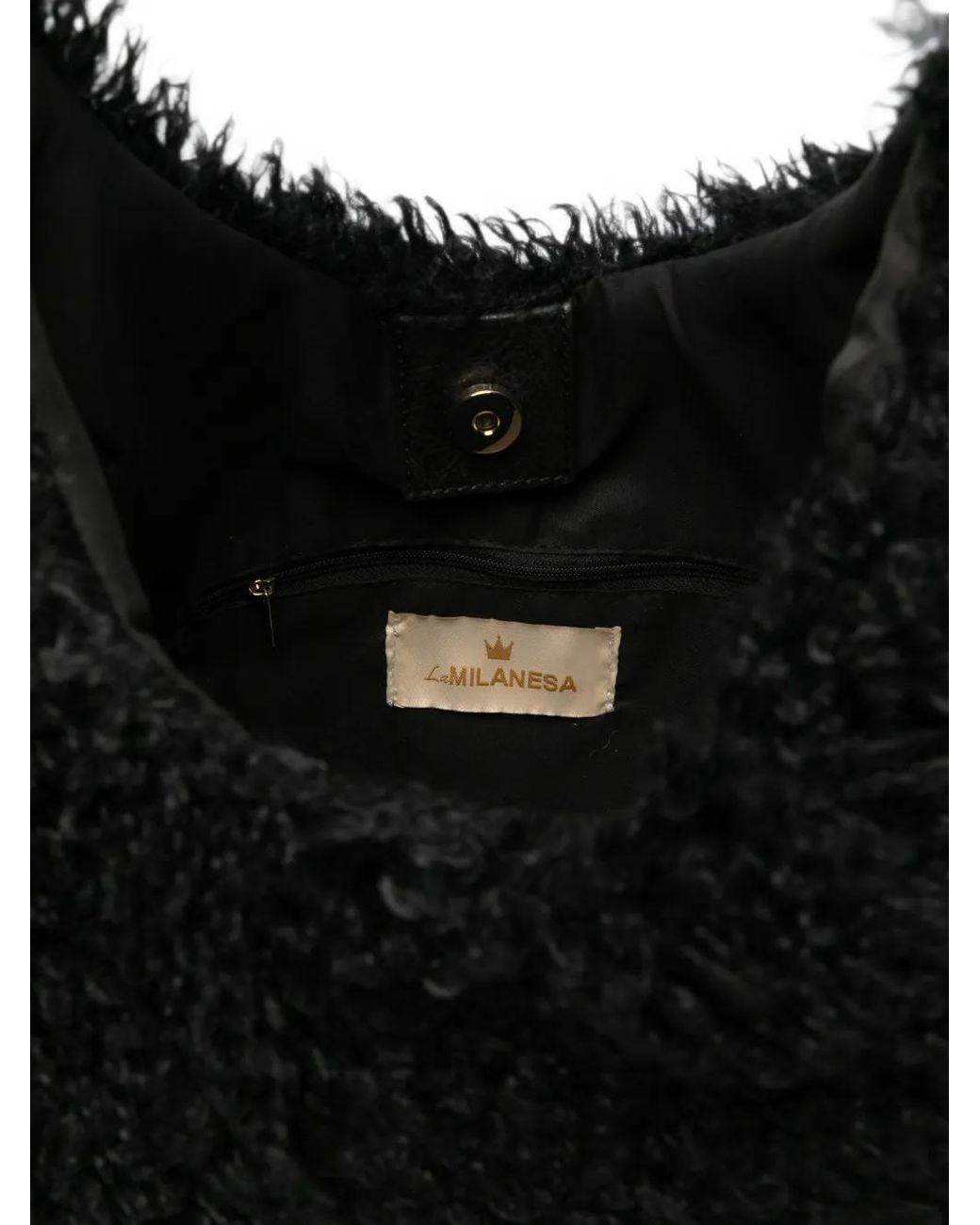 La Milanesa Black Oprah Shoulder Bag