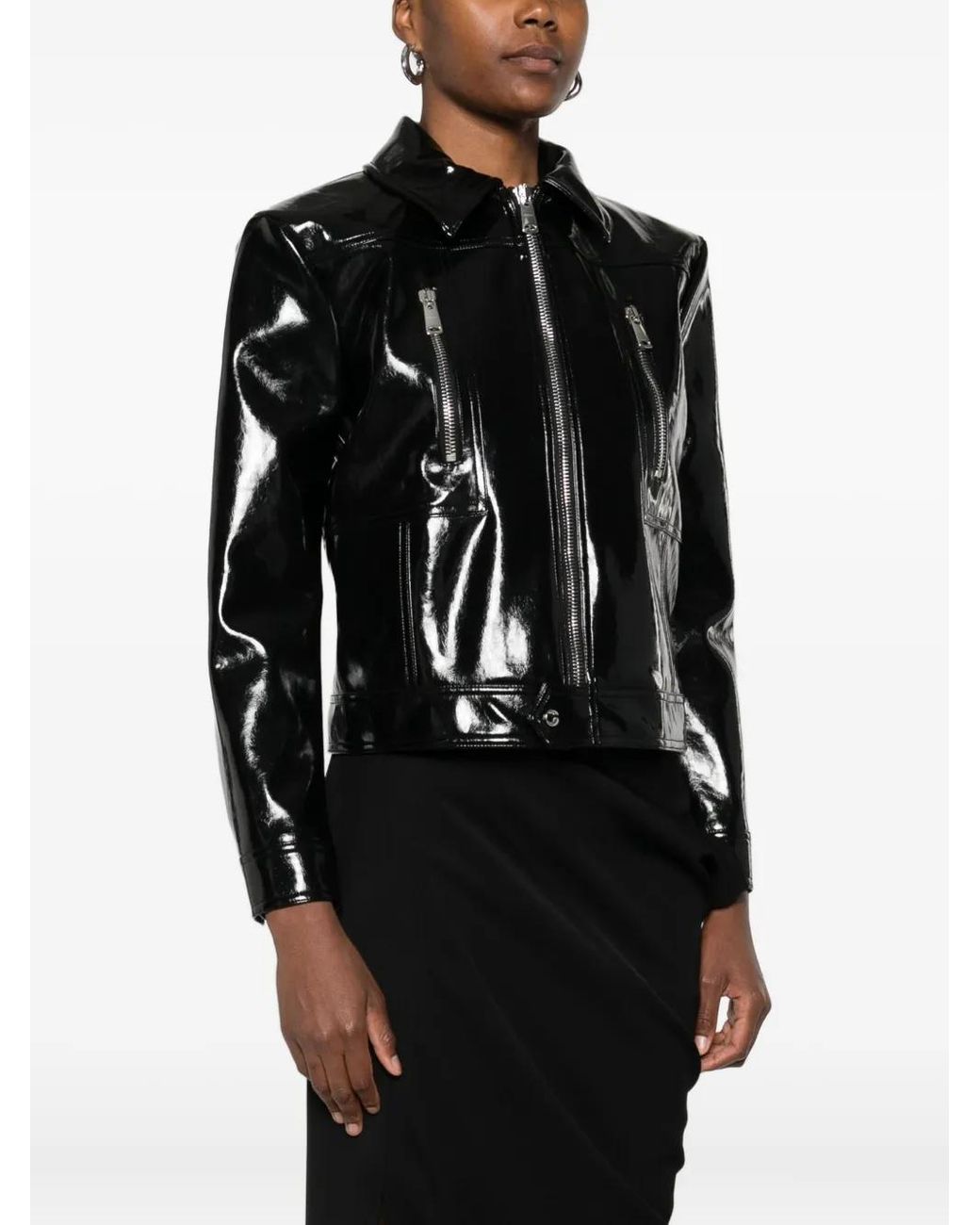 Coperni Black Zip-Front Jacket